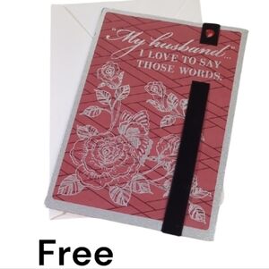 Free With Purchase Valentine Husband Greeting Card